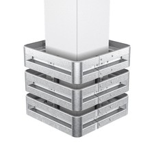 Säulenschutz-Komplett-Set 4-seitig M100-3SP innen 66 cm B-Profil