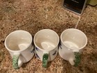 Vintage Suzanne Katkhuda Coffee Mugs Set of 3 Clematis Pattern Hand Signed — photo 5