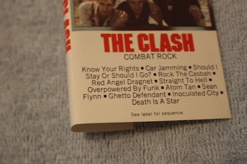 THE CLASH-"COMBAT ROCK" CASSETTE TAPE, EPIC PET 37639, 1982, EXCELLENT - Picture 2 of 2