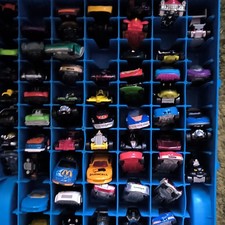 Hot Wheels Diecast Car Collection Lot 1:64 Multicolor with Blue Storage Case