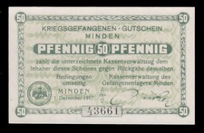 i-010477 Germany 50 Pfennig 1917. POW Camp Minden UNC