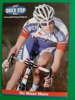 CYCLING cycling card MARC DE MAAR team QUICK STEP Floors 2011