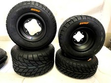 Dwt A5 Black Front Rear Rims Wheels Sunf Street Tires Yfz450 Raptor Banshee 350