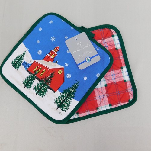 10pc Lot Decorative Christmas Printed Potholders & Oven Mitt #8889 - 第 13/20 張圖片