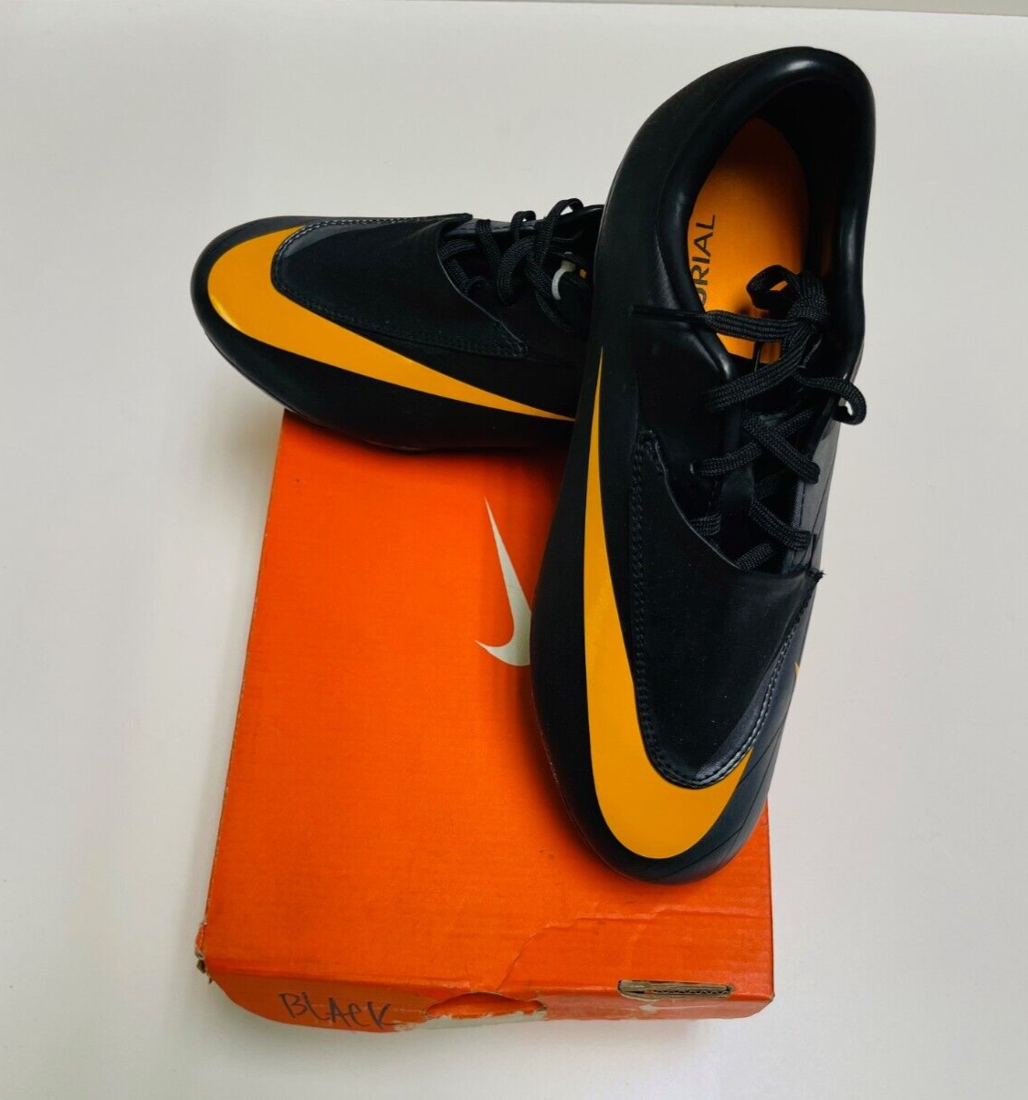 Nike Jr. Mercurial Vapor VI FG Kids Soccer Shoes Black-Silver-Gold