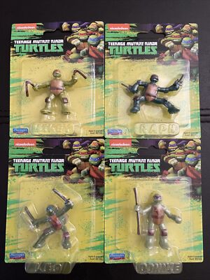 TMNT Toy Figures  All Four New On Cards  Nickelodeon