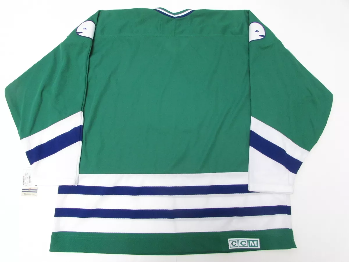 HARTFORD WHALERS GREEN VINTAGE CCM HOCKEY JERSEY SIZE 2XL eBay
