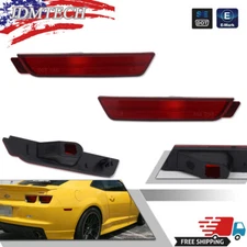 Pair Red Lens Rear Side Marker Signal Light Reflectors For 10-15 Chevy Camaro