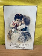 Vintage metal sign made in USA 11-16 Size