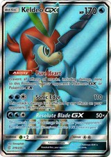 Keldeo GX 219/236 Pokemon TCG Unified Minds Holo UltraRare 