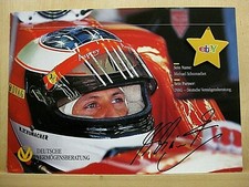 Original Formel 1 XL Autogrammkarte Michael Schumacher 1997 DVAG RARIT&Auml;T - 680
