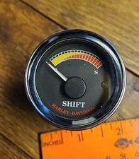 Maxima Technologies Harley Davidson Shift Guage 75116-04 117867 12V Made In USA