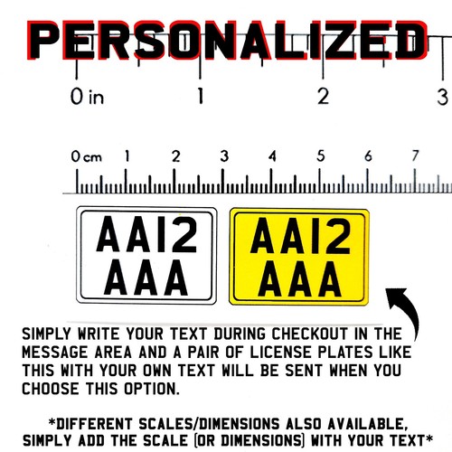 RC 1/10 UK BRITISH Number Plates Scale Sticker GB BRITAIN License Plate Licence - Picture 115 of 191