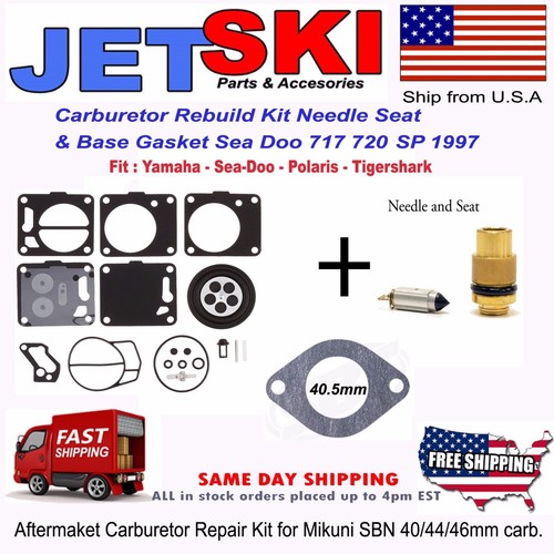 Sea Doo Carb Settings Sea-Doo Mikuni Dual Carburetor Rebuild Kit - Fits 580, 650, 717, 720, 787, 800 Models SeaDoo GTI GTX Carb Kit