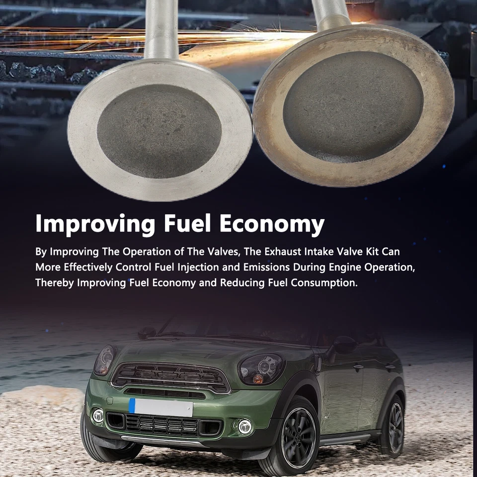 Впускные клапаны и выпускные клапаны 8 шт для Mini Cooper R56 1,6 л 2009-2015 годов выпуска - Изображение 4 из 4