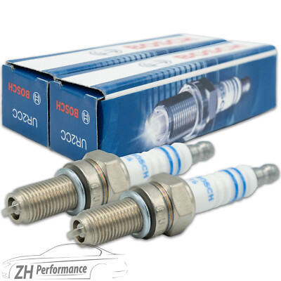 2x BOSCH UR2CC Zündkerze 0 242 060 501 Nickel Aprilia Huqvarna Kawasaki Yamaha