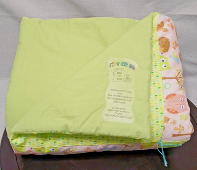 Comforter Handmade It's My Very Own Bags of Love 46'' x 58'' Quilt - Adorable.