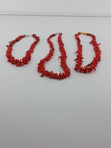 Bamboo coral necklaces