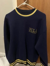 UCLA Athletics Bruins Ripon Medalist Sand Knit Pullover Sweater Large