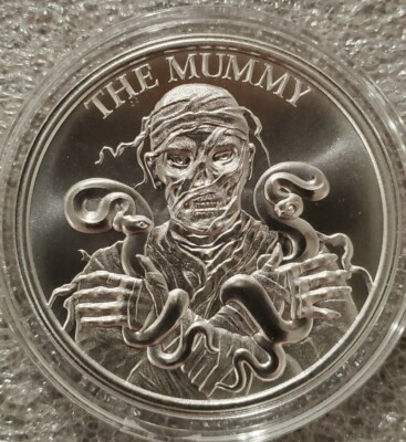 1 Oz .999 silver Mummy monster horror series New! Egyptian