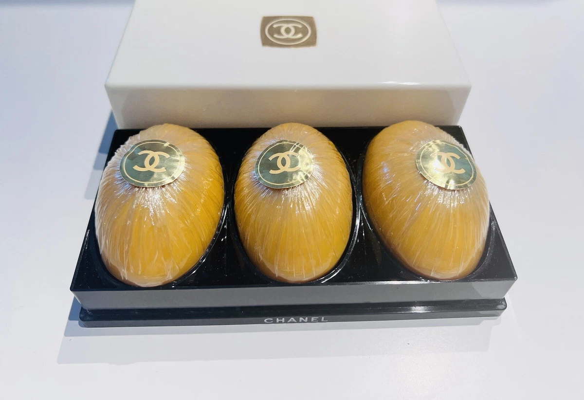 Vintage Chanel No 5 Set of 3 Hard Hand Soap Set