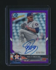 ROGELIO ARMENTEROS 2018 BOWMAN CHROME 1ST PURPLE RC AUTO 078/250 #BCPA-RAR