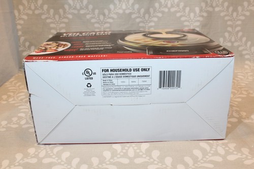 Chefman RJ04-4RV Perfect Pour Volcano Belgian Waffle Maker NO Mess NEW Open Box - Picture 7 of 10