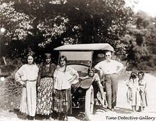 A Gypsy Family in Romania - 1920s - Historic Photo Print