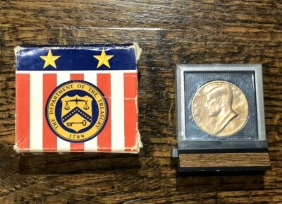 RARE PRESIDENT JOHN F KENNEDY JFK BRONZE INAUGURAL COIN 1961 IN