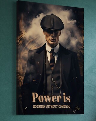 Peaky Blinders Leinwand Bild Tommy Shelby abstrakt Mafia Wanddeko Kunstdruck