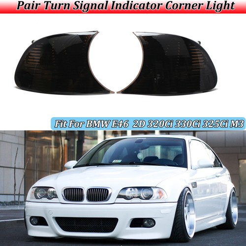 Juego de intermitentes delanteros lente de humo para BMW Serie 3 BMW E46 Coupe/Cabrio 1998-2001 intermitentes - Imagen 15 de 16