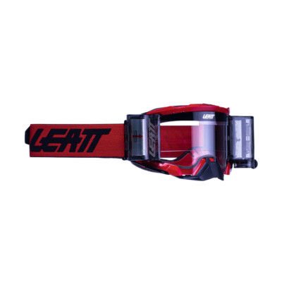 Leatt Velocity 5.5 Abrollbrille ROT - klare Gläser