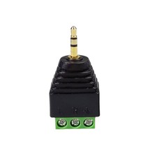 2.5mm Stereo Male To AV Screw Video AV Balun Screw Terminal Plug Adapter Jack