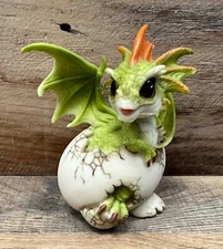 Dragon Baby Hatching Resin Figurine 4.5" x 4"
