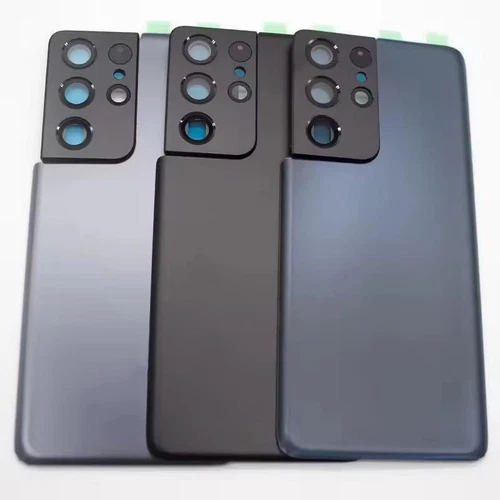 Para Samsung Galaxy S21 Ultra Negro - Carcasa Trasera Vidrio Puerta Trasera Batería - Imagen 10 de 22