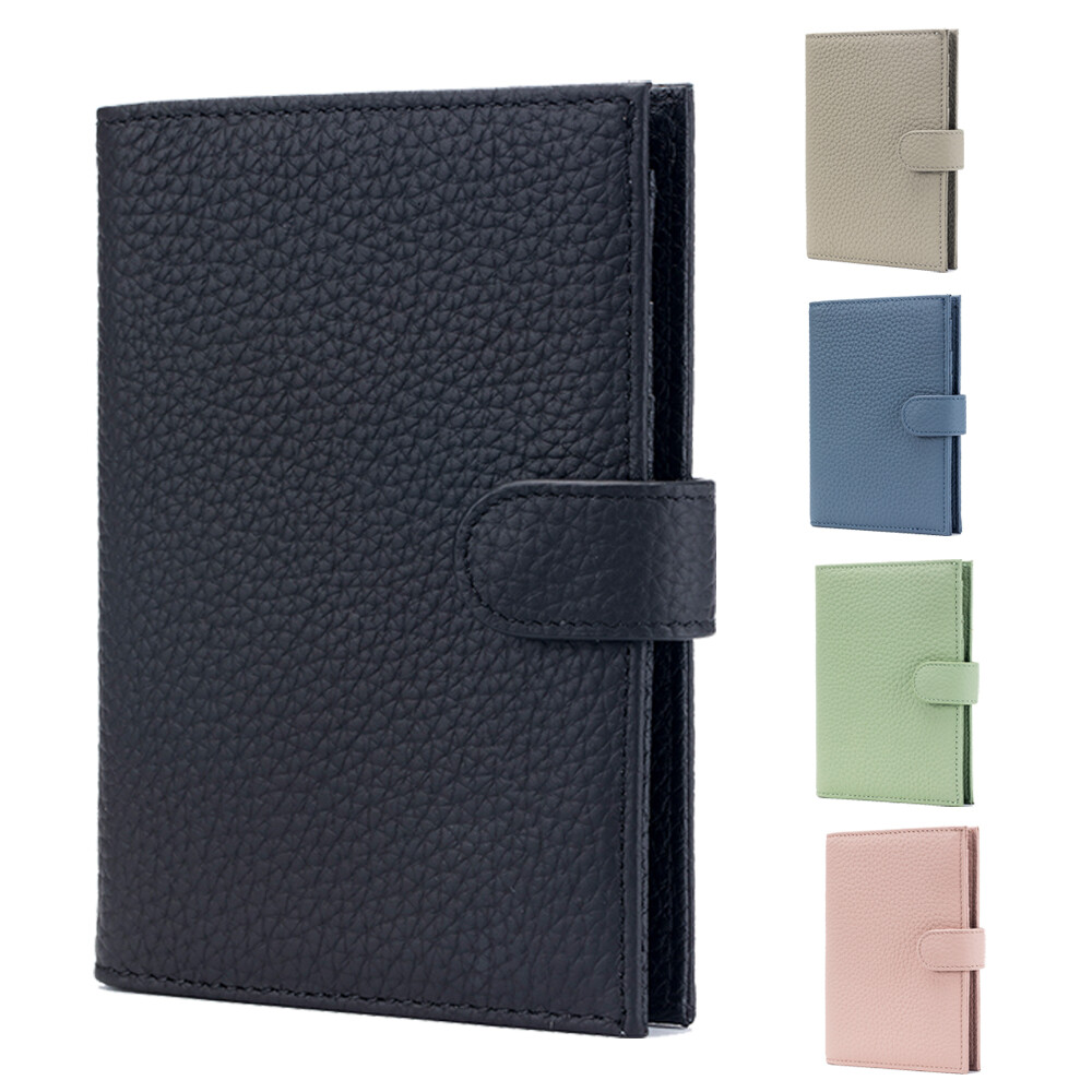 Slim RFID Blocking Genuine Leather Passport Holder Wallet For Men And Women-image
