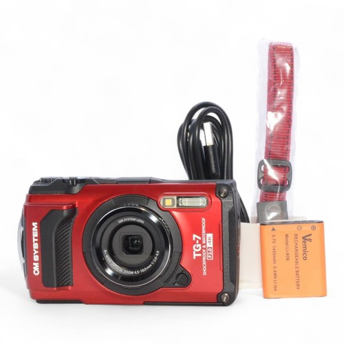OM SYSTEM Tough TG-7 Digital Camera Red - Picture 17 of 24