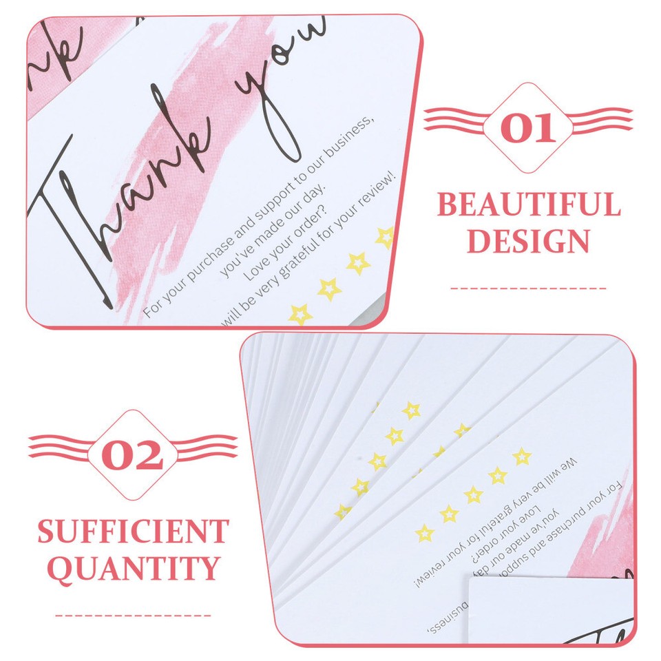 60pcs Small Thank You Cards Gift Cards for Baby Shower Wedding Small