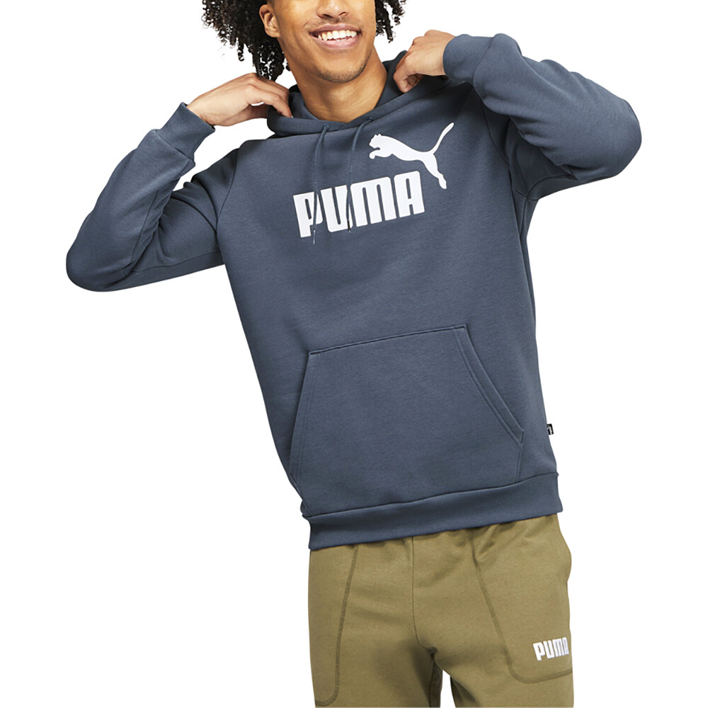 Puma Ess  Logo Pullover Hoodie Mens Grey Casual Outerwear 67321610