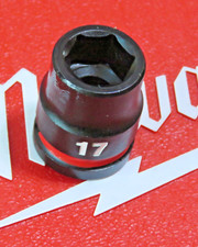 Milwaukee 17mm 1/2 inch Square drive SHOCKWAVE Impact Standard Socket