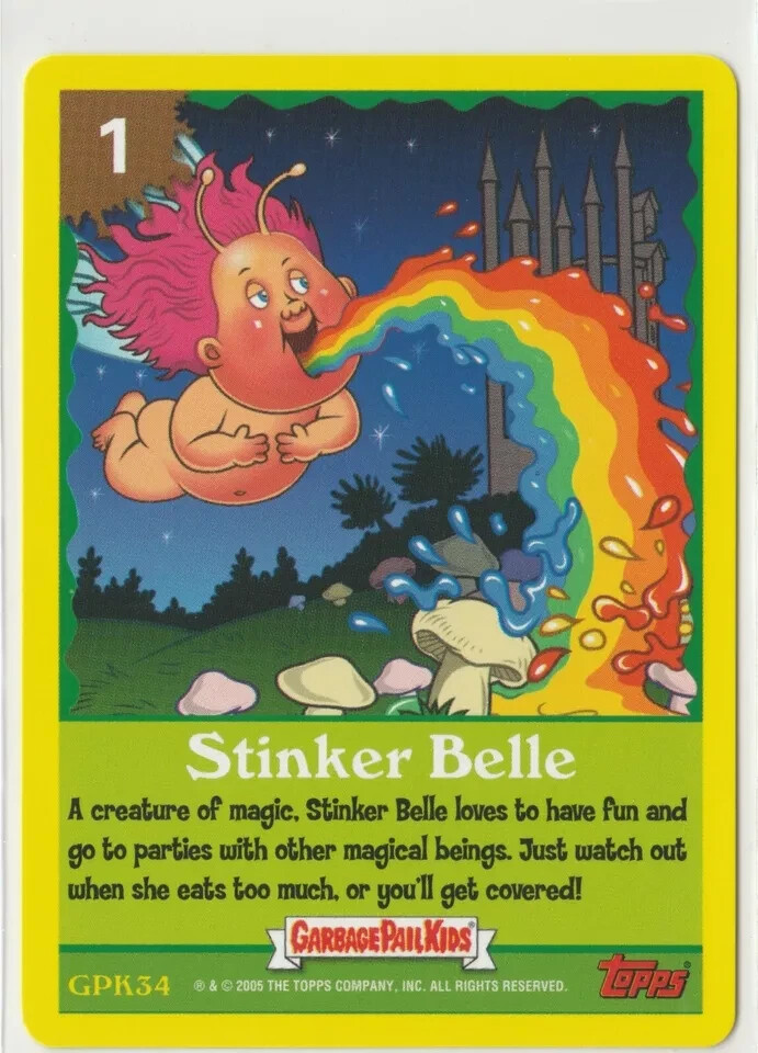 Stinker Belle #34 Garbage Pail Kids GPK 2005 ANS4 Series 4 Game Cards