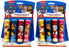 Nickelodeon PAW Patrol Chalk Wraps / Draw on Sidewalk / 4 Pack - LOT of 2