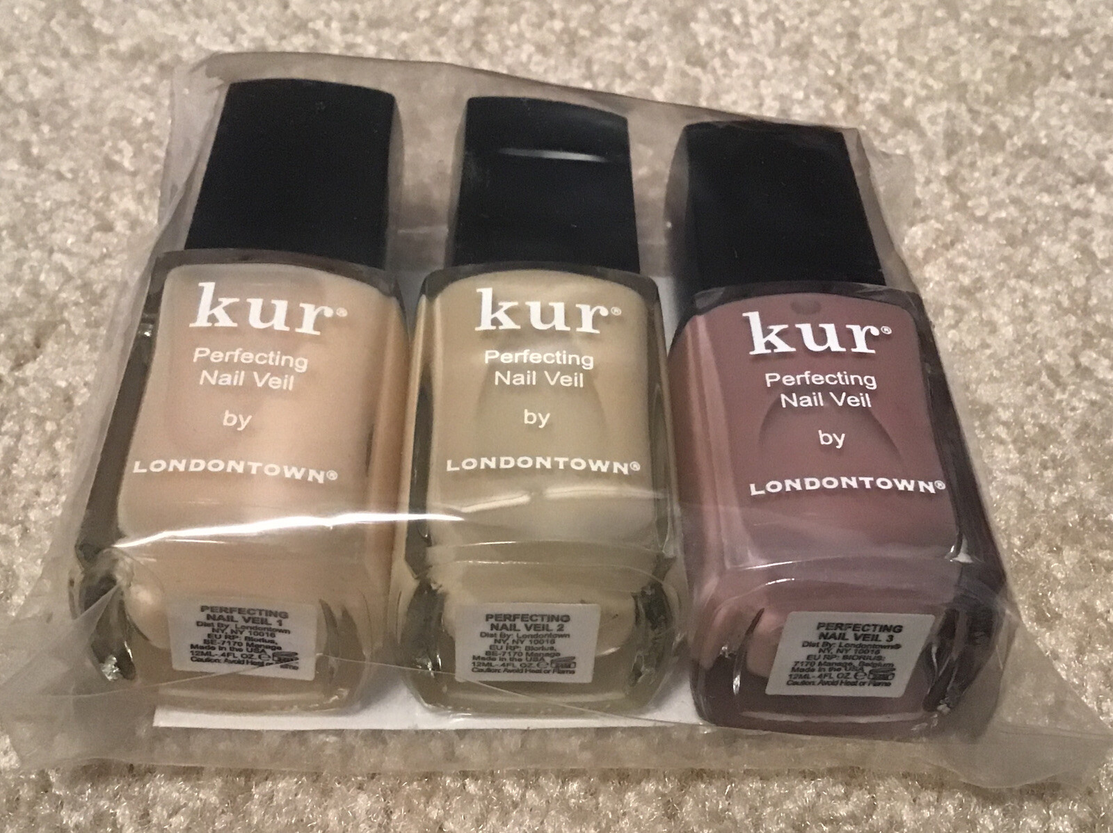 Londontown Kur Perfecting Nail Veil Trio Full Size (12mL 0.4 oz