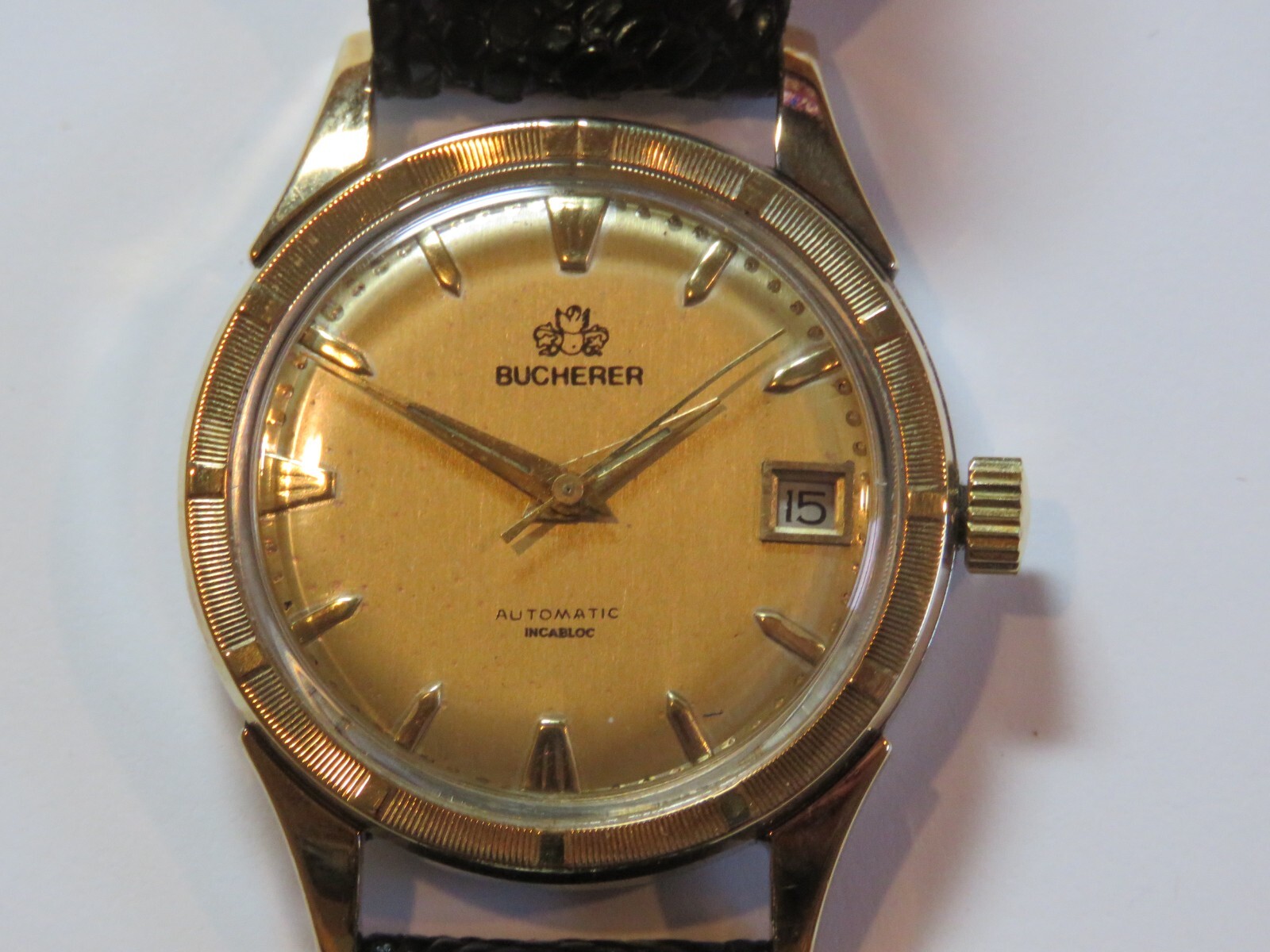 Bucherer Automatic Watch-Engine Turned Index Bezel - image 3