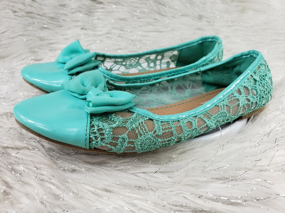 Zapatos planos sin cordones AMERICAN EAGLE para mujer azul agua talla 4 Foto 2 de 4