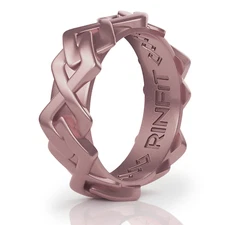 Women's Silicone Ring Space collection. Soft, Comfortable & Durable Wedding Band