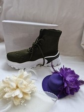 New khaki chunky sock boots Size 4 37