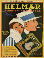 Helmar Turkish Cigarettes Ad Reproduction Metal Sign FREE SHIPPING Vintage