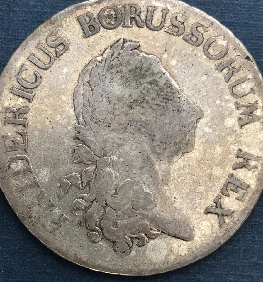 🇩🇪 GERMANY  1783 A GERMAN STATES PRUSSIA 1 THALER COIN RARE 🇩🇪 - Image 3 of 4