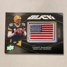 2009 Upper Deck Black Aaron Rodgers Flag Patch /250 Packers